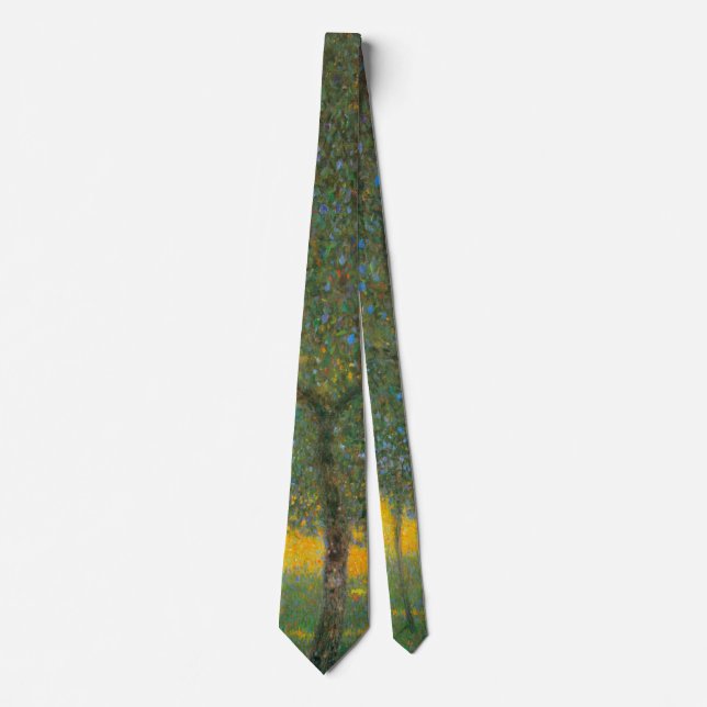 Corbata Árboles frutales de Gustav Klimt, Arte Nouveau vin (Anverso)
