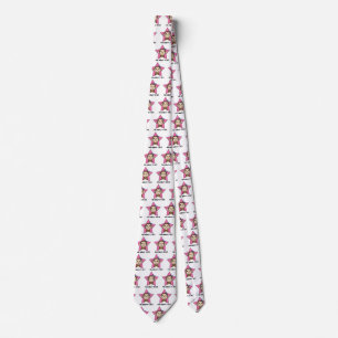 Corbata Arco de la estrella del rosa del chica del mono de