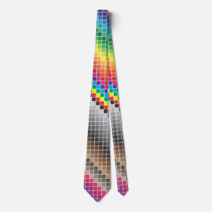 Corbata arco iris de intercambio de colores