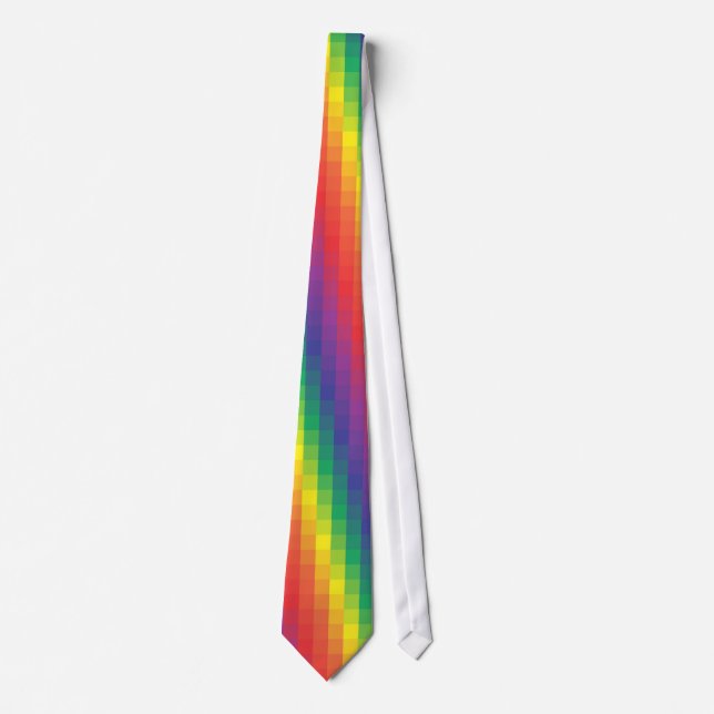 Corbata Arco iris de Pixelated - lazo (Anverso)