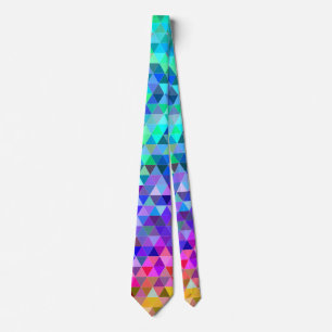 Corbata Arco iris del mosaico del triángulo