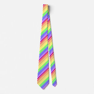 Corbata Arco iris rayado