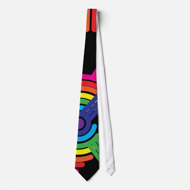 Corbata Arco iris retro (Anverso)