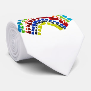 Corbata Arcoiris de papel