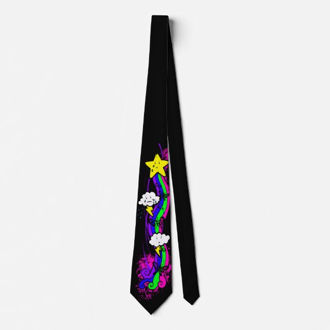 Corbata Arcoiris Emo Grunge Tie (Anverso)