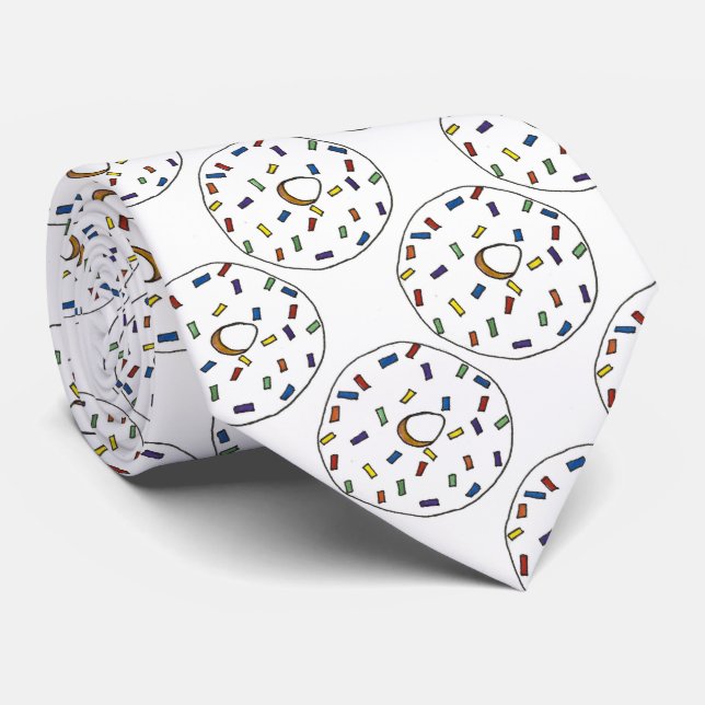 Corbata Arcoiris Ropa vainilla Donut Doughnut Alimento de  (Enrollado)