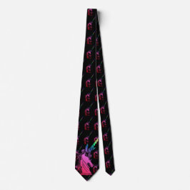 Corbata Arcoiris Unicornio Cameo Emblem Tie