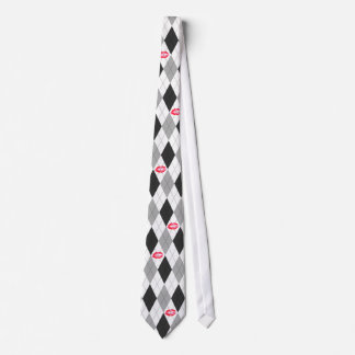 Corbata Argel negro y gris y besos
