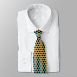 Corbata Argyle de muy buen gusto clásico en trullo, negro