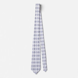 Corbata Argyle en azul brillante de invierno