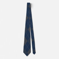 Argyle Monograma oculto Gris azul oscuro inicial