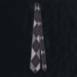 Corbata Argyle Monograma oculto gris inicial<br><div class="desc">Argyle Monograma oculto gris inicial. El diamante se forma en tonos grises claros y oscuros con el pequeño inicial y oculto en la parte posterior. Puede eliminar el elemento inicial de la plantilla si no es necesario</div>