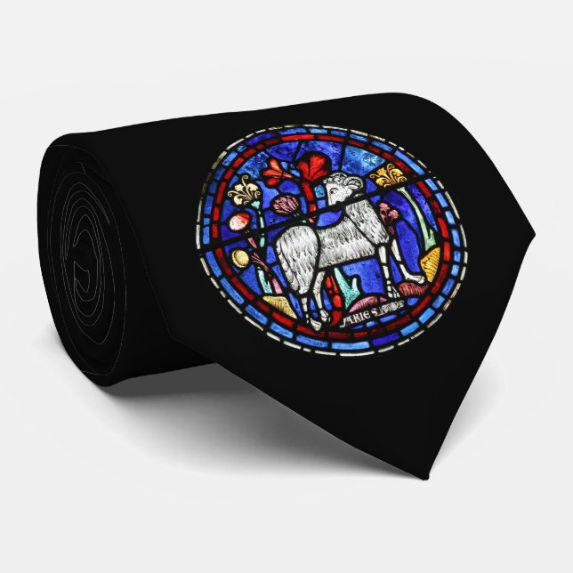 Corbata Aries Gothic Sned Glass Windows Tie (Enrollado)