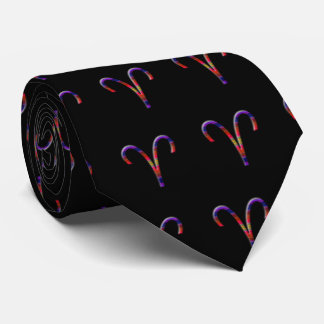 Corbata Aries Zodiac-Colorful en negro