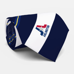 Corbata Arlington (Texas) city flag Neck Tie