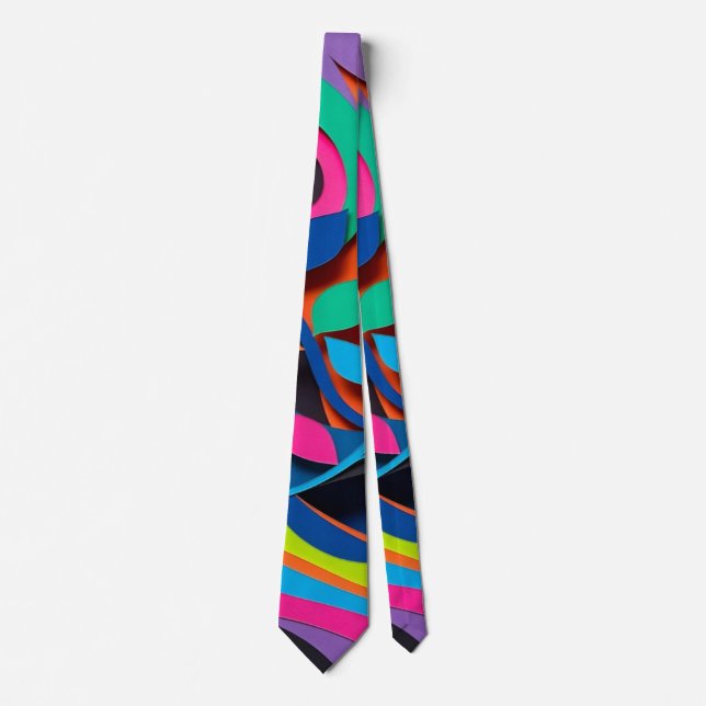 Corbata Armonía de Onda de Hoja Vibrante (Anverso)