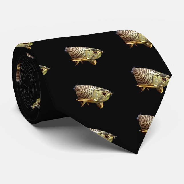 Corbata Arowana dorada malaya (Enrollado)