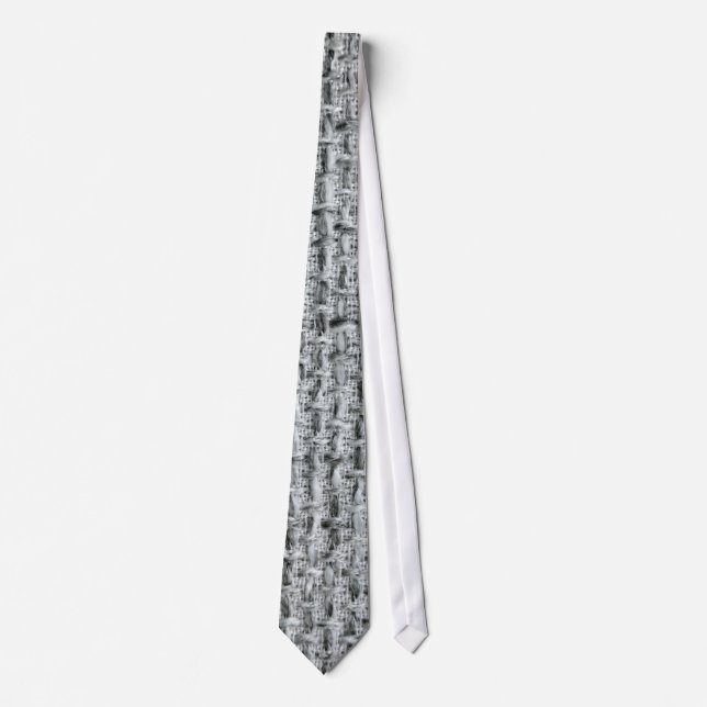 Corbata Arpillera Gris (Anverso)
