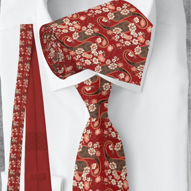 Corbata Arqueduke Red & Brown Paisley NeckTie (Subido por el creador)