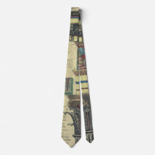 Corbata Arquitectura antigua, columna con moldura de corni