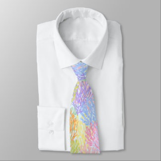 Corbata Arrecife de coral de arcoíris pastel
