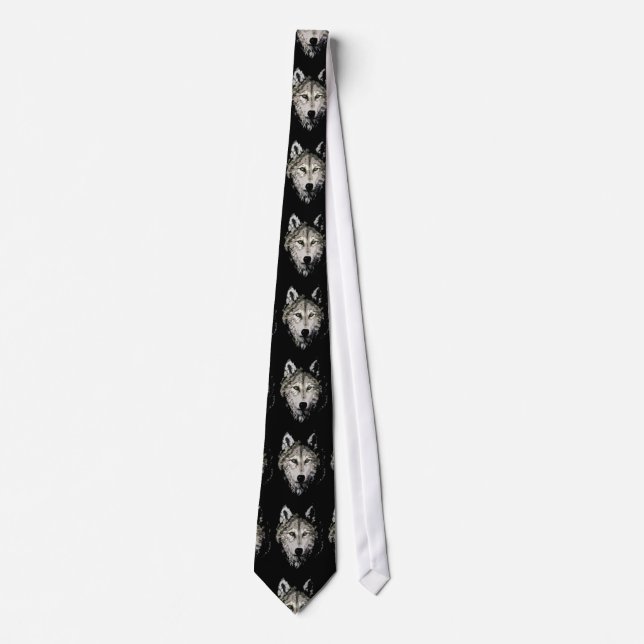 Corbata Arreglo de cuello de lobo gris (Anverso)