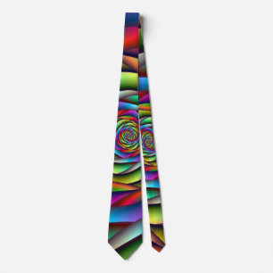 Corbata Arreglo espiral arcoiris