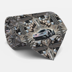 Corbata Art Déco de coche deportivo