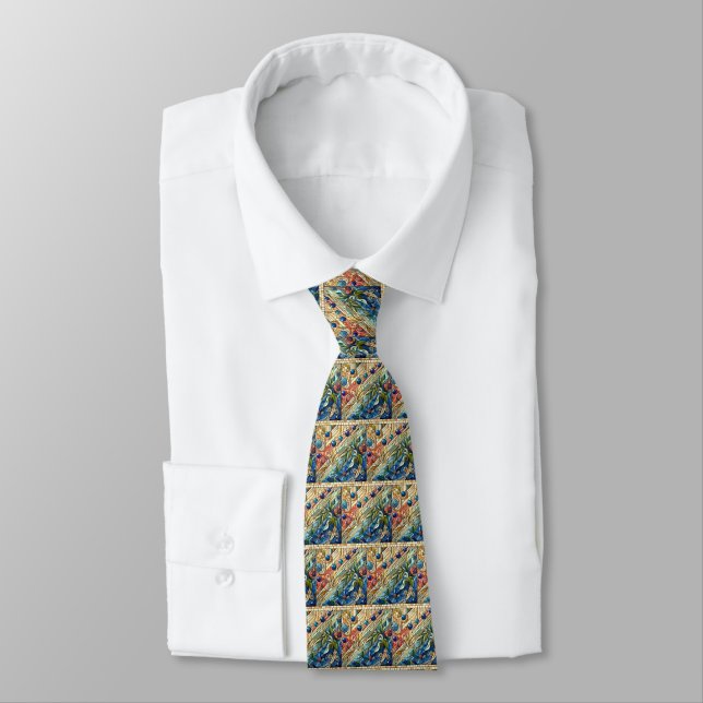 Corbata Art Deco Diseño Tejido De Cuello (Atado)