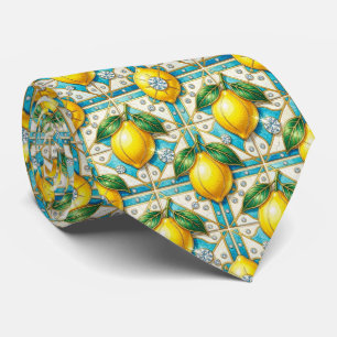 Corbata Art Deco Limón Amalfi Mediterráneo Diamantes