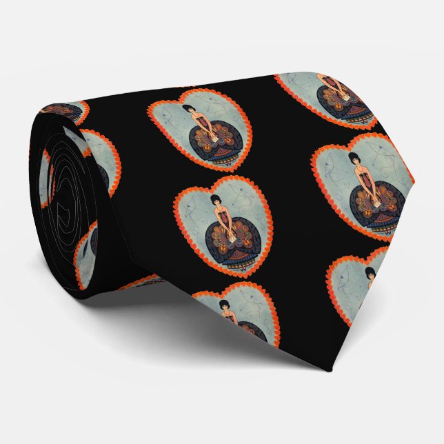 Corbata Art Deco Valentine (Enrollado)