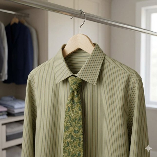 Corbata Art Nouveau Color Verde (Subido por el creador)