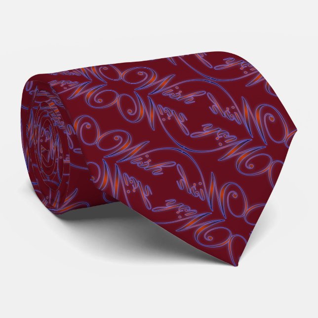 Corbata Art Nouveau (Cranberry) (Enrollado)