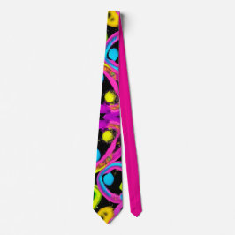 Corbata arte abstracto brillante