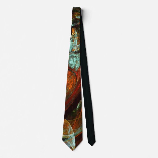 Corbata Arte abstracto de división de tiempo (Anverso)