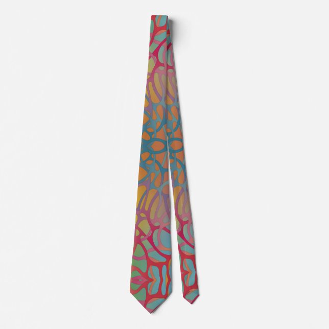 Corbata - Arte abstracto de espaguetis (Anverso)