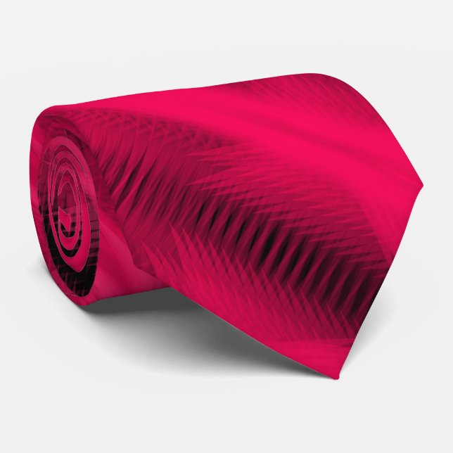 Corbata Arte abstracto diagonal futurista rojo (Enrollado)