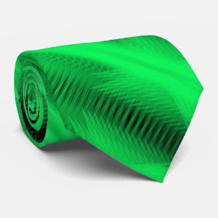 Corbata Arte abstracto diagonal futurista verde