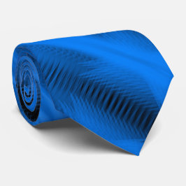 Corbata Arte abstracto futurista diagonal de color azul ci