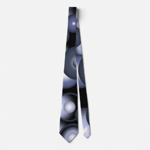 Corbata Arte abstracto orbital de círculo global concéntri