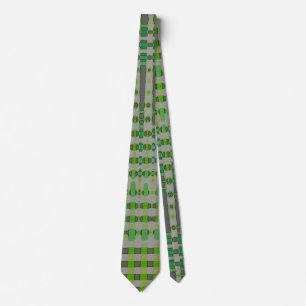 Corbata Arte abstracto verde 1003