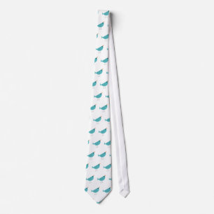 Corbata Arte adorable y caprichoso de aves y naturaleza