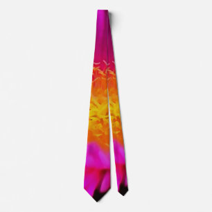 Corbata Arte artístico de flores de aster rosa magenta
