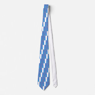 Corbata Arte azul moderno