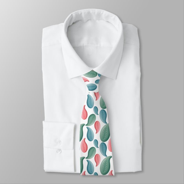 Corbata Arte botánico moderno (Atado)