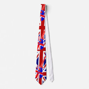 Corbata Arte británico 2 de la guitarra de Union Jack