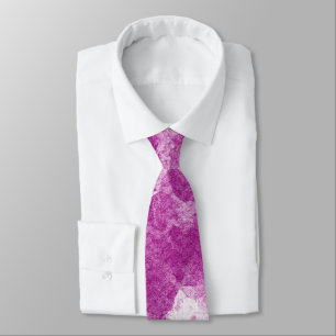 Corbata Arte de acuarela magenta orquídea vibrante