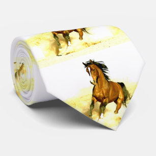 Corbata Arte de caballos en marcha