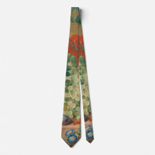 Corbata Arte de cocina rústica estampado vintage de frutas