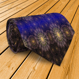 Corbata Arte de flores resplandecientes en el cielo claro 